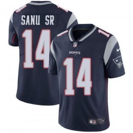 New England Patriots #14 Mohamed Sanu Sr Navy Blue Team Color Men's Stitched NFL Vapor Untouchable Limited Jersey