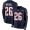 New England Patriots #26 Sony Michel Navy Blue Team Color Men's Stitched NFL Limited Therma Long Sleeve Jersey