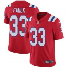 New England Patriots #33 Kevin Faulk Red Alternate Men's Stitched NFL Vapor Untouchable Limited Jersey