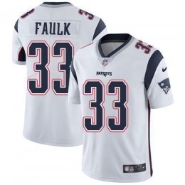 New England Patriots #33 Kevin Faulk White Men's Stitched NFL Vapor Untouchable Limited Jersey