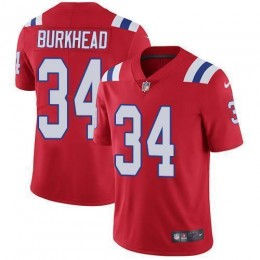 New England Patriots #34 Rex Burkhead Red Alternate Men's Stitched NFL Vapor Untouchable Limited Jersey