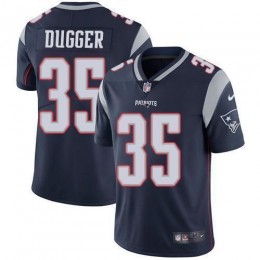 New England Patriots #35 Kyle Dugger Navy Blue Team Color Men's Stitched NFL Vapor Untouchable Limited Jersey