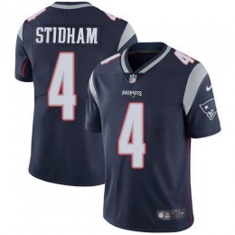 New England Patriots #4 Jarrett Stidham Navy Blue Team Color Men's Stitched NFL Vapor Untouchable Limited Jersey