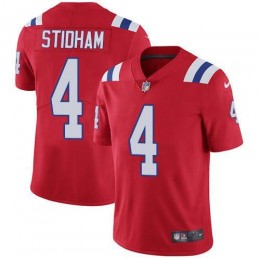 New England Patriots #4 Jarrett Stidham Red Alternate Men's Stitched NFL Vapor Untouchable Limited Jersey