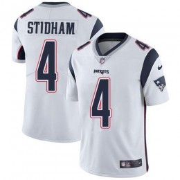 New England Patriots #4 Jarrett Stidham White Men's Stitched NFL Vapor Untouchable Limited Jersey