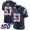 New England Patriots #53 Josh Uche Navy Blue Team Color Men's Stitched NFL 100th Season Vapor Untouchable Limited Jersey