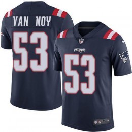 New England Patriots #53 Kyle Van Noy Navy Blue Men's Stitched NFL Limited Rush Jersey