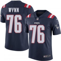 New England Patriots #76 Isaiah Wynn Navy Blue Men's Stitched NFL Limited Rush Jersey