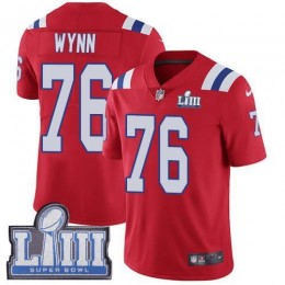 New England Patriots #76 Isaiah Wynn Red Alternate Super Bowl LIII Bound Men's Stitched NFL Vapor Untouchable Limited Jersey