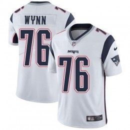 New England Patriots #76 Isaiah Wynn White Men's Stitched NFL Vapor Untouchable Limited Jersey