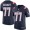 New England Patriots #77 Michael Bennett Navy Blue Men's Stitched NFL Limited Rush Jersey