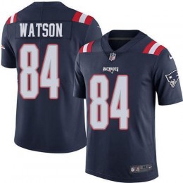 New England Patriots #84 Benjamin Watson Navy Blue Men's Stitched NFL Limited Rush Jersey