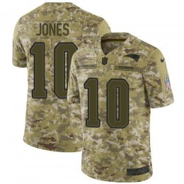 Patriots #10 Mac Jones Camo Men's Stitched NFL Limited 2018 Salute To Service Jersey