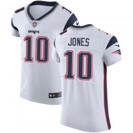 Patriots #10 Mac Jones White Men's Stitched NFL Vapor Untouchable Elite Jersey