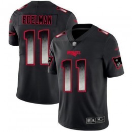 Patriots #11 Julian Edelman Black Men's Stitched NFL Vapor Untouchable Limited Smoke Fashion Jersey
