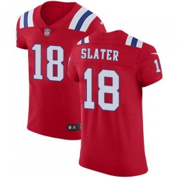 Patriots #18 Matt Slater Red Alternate Men's Stitched NFL Vapor Untouchable Elite Jersey