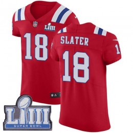 Patriots #18 Matt Slater Red Alternate Super Bowl LIII Bound Men's Stitched NFL Vapor Untouchable Elite Jersey