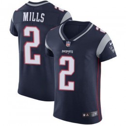 Patriots #2 Jalen Mills Navy Blue Team Color Men's Stitched NFL Vapor Untouchable Elite Jersey