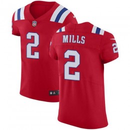 Patriots #2 Jalen Mills Red Alternate Men's Stitched NFL Vapor Untouchable Elite Jersey