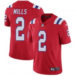 Patriots #2 Jalen Mills Red Alternate Men's Stitched NFL Vapor Untouchable Limited Jersey