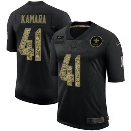 New Orleans Saints #41 Alvin Kamara Men's 2020 Salute To Service Camo Limited NFL Jersey Black