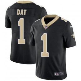New Orleans Saints #1 Who Dat Black Team Color Men's Stitched NFL Vapor Untouchable Limited Jersey