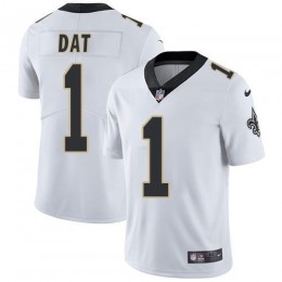 New Orleans Saints #1 Who Dat White Men's Stitched NFL Vapor Untouchable Limited Jersey