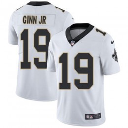 New Orleans Saints #19 Ted Ginn Jr White Men's Stitched NFL Vapor Untouchable Limited Jersey