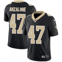 New Orleans Saints #47 Alex Anzalone Black Team Color Men's Stitched NFL Vapor Untouchable Limited Jersey