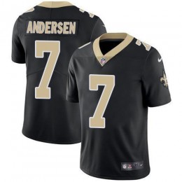 New Orleans Saints #7 Morten Andersen Black Team Color Men's Stitched NFL Vapor Untouchable Limited Jersey
