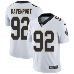 New Orleans Saints #92 Marcus Davenport White Men's Stitched NFL Vapor Untouchable Limited Jersey