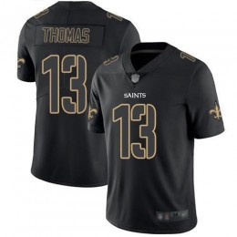 Saints #13 Michael Thomas Black Men's Stitched NFL Limited Rush Impact Jersey