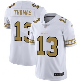 Saints #13 Michael Thomas White Men's Stitched NFL Limited Team Logo Fashion Jersey