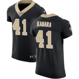 Saints #41 Alvin Kamara Black Team Color Men's Stitched NFL Vapor Untouchable Elite Jersey