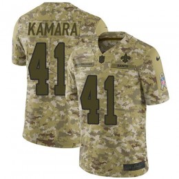 Saints #41 Alvin Kamara Camo Men's Stitched NFL Limited 2018 Salute To Service Jersey