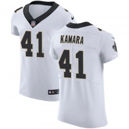 Saints #41 Alvin Kamara White Men's Stitched NFL Vapor Untouchable Elite Jersey