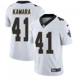 Saints #41 Alvin Kamara White Men's Stitched NFL Vapor Untouchable Limited Jersey