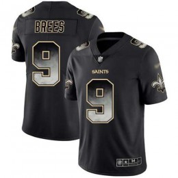 Saints #9 Drew Brees Black Men's Stitched NFL Vapor Untouchable Limited Smoke Fashion Jersey