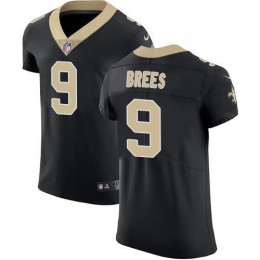 Saints #9 Drew Brees Black Team Color Men's Stitched NFL Vapor Untouchable Elite Jersey