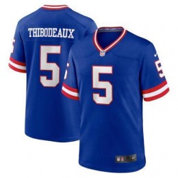 New York Giants #5 Kayvon Thibodeaux Royal Men's Classic Retired Player Game Jersey