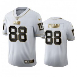 New York New York Giants #88 Evan Engram Men's White Golden Edition Vapor Limited NFL 100 Jersey
