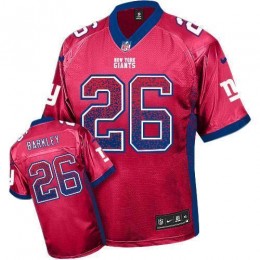 Giants #26 Saquon Barkley Red Alternate Men's Stitched NFL Elite Drift Fashion Jersey