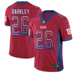 Giants #26 Saquon Barkley Red Alternate Men's Stitched NFL Limited Rush Drift Fashion Jersey