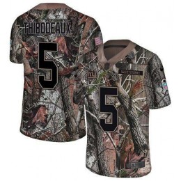 Giants #5 Kayvon Thibodeaux Camo Men's Stitched NFL Limited Rush Realtree Jersey
