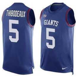 Giants #5 Kayvon Thibodeaux Royal Blue Team Color Men's Stitched NFL Limited Tank Top Jersey