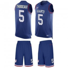 Giants #5 Kayvon Thibodeaux Royal Blue Team Color Men's Stitched NFL Limited Tank Top Suit Jersey