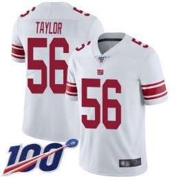 Giants #56 Lawrence Taylor White Men's Stitched NFL 100th Season Vapor Limited Jersey