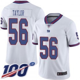 Giants #56 Lawrence Taylor White Men's Stitched NFL Limited Rush 100th Season Jersey