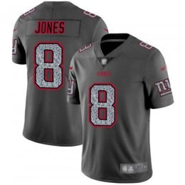 Giants #8 Daniel Jones Gray Static Men's Stitched NFL Vapor Untouchable Limited Jersey