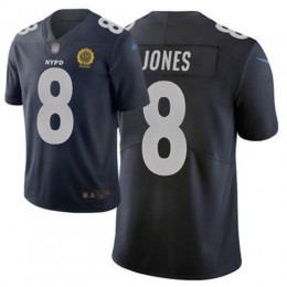 Giants #8 Daniel Jones Navy Men's Stitched NFL Limited City Edition Jersey